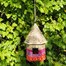Jardinopia Fairtrade Bird House Cylindrical Roof (BBJUTE0002) Alternative Image