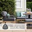 Leisuregrow Peru Lounge Outdoor Garden Furniture Dining Set with Adjustable Table Alternative Image