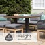 Leisuregrow Peru Lounge Outdoor Garden Furniture Dining Set with Adjustable Table Alternative Image