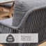 Leisuregrow Peru Lounge Outdoor Garden Furniture Dining Set with Adjustable Table Alternative Image