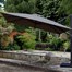 Supremo Provence Deluxe 3x3m Square Outdoor Garden Parasol in Dark Grey Alternative Image