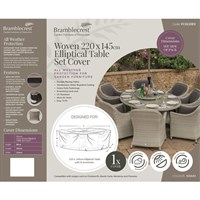 Bramblecrest 8 Seat Elliptical 220 x 145cm Dining Set Furniture Cover (FC0220EX)
