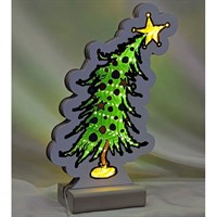 Festive 20cm Infinity Light Up Christmas Grinch Tree (P067107)