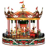 Lemax Santa Carousel Sights & Sound Christmas Carnival Ride (34682)