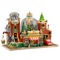 Lemax Everlasting Christmas Trees LED Christmas Building with Adaptor (55324-UK)