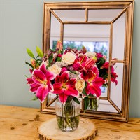 Lovely Avalanche and Lily Hand Tied Floral Bouquet